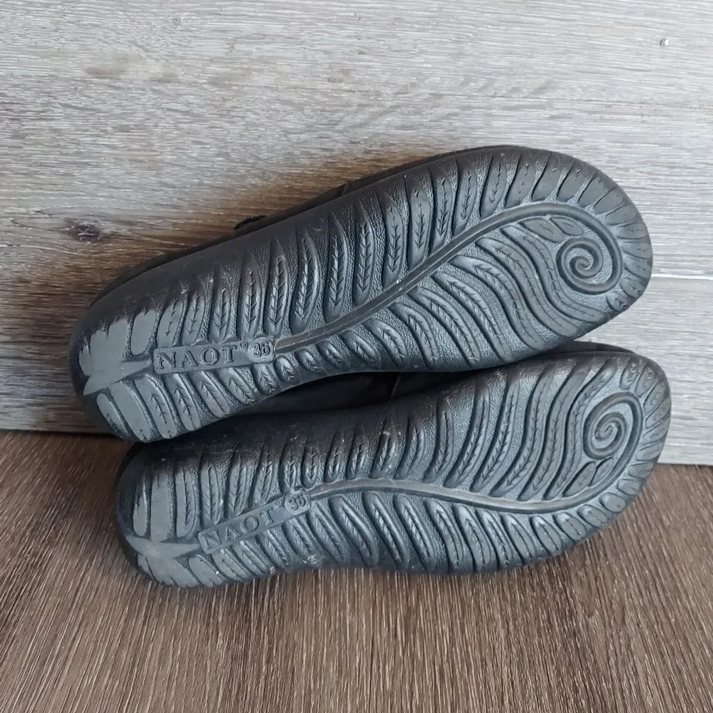 Naot Matai Black Mary Janes Size 36